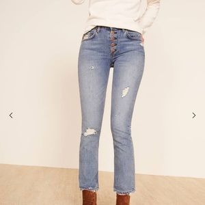 NWT Reformation Winona Mid Slim Jean